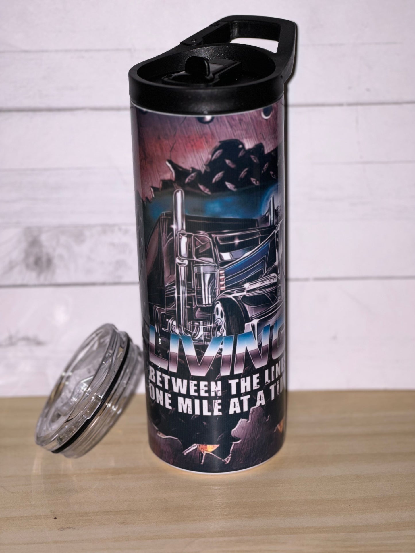 25oz Trucker Life Sublimation Tumbler