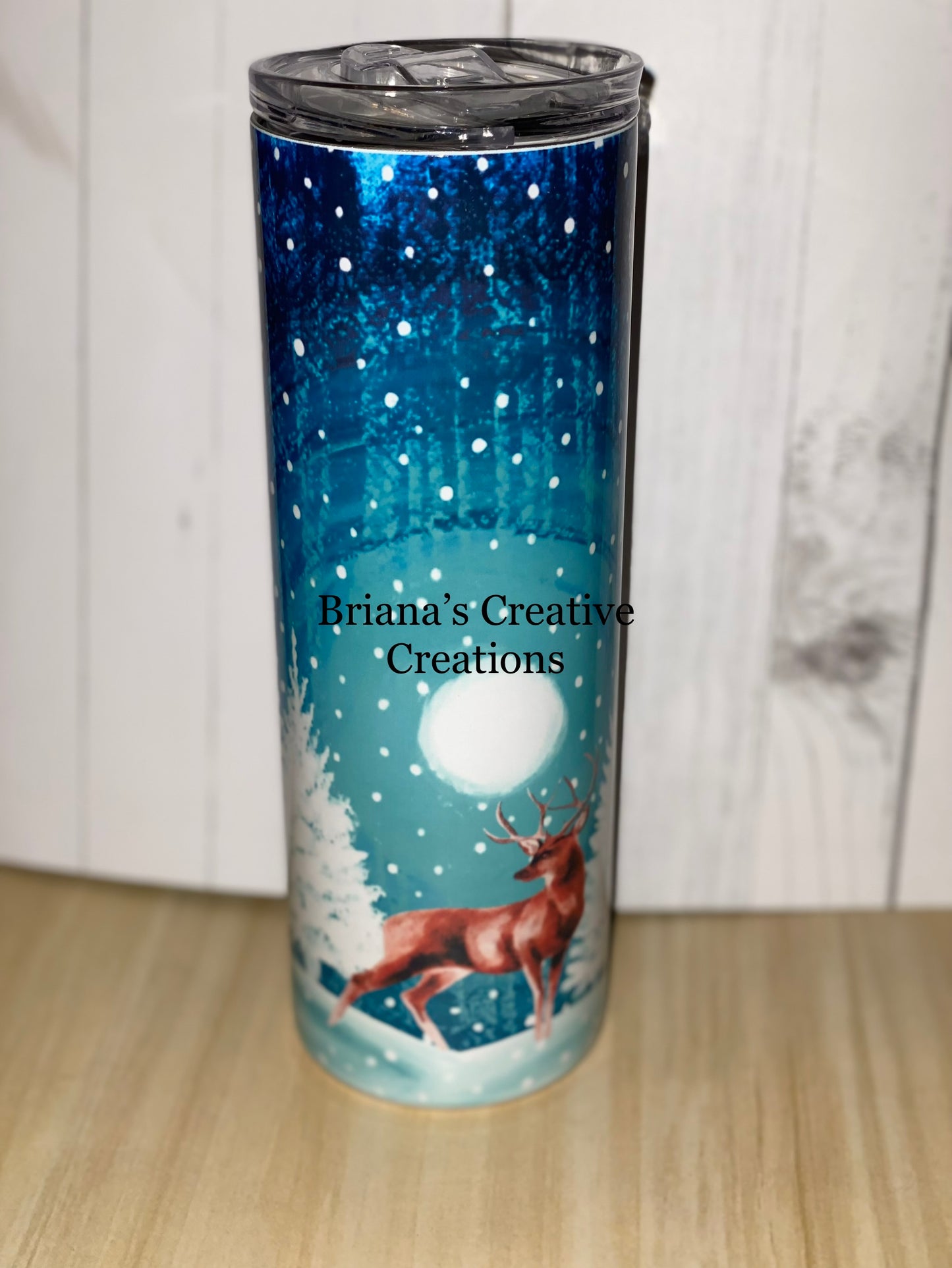 Deer Winter Night