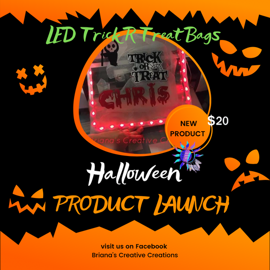 LED Light-up Trick r Treat Bags