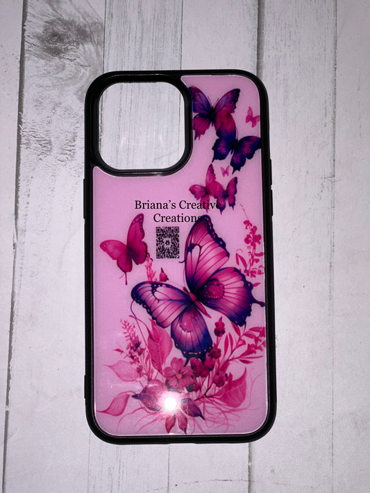 Purple Butterfly IPhone Case