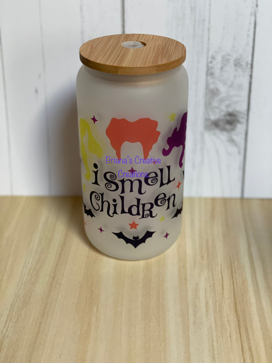 I Smell Children 16oz Libby Glass with Bamboo Lid