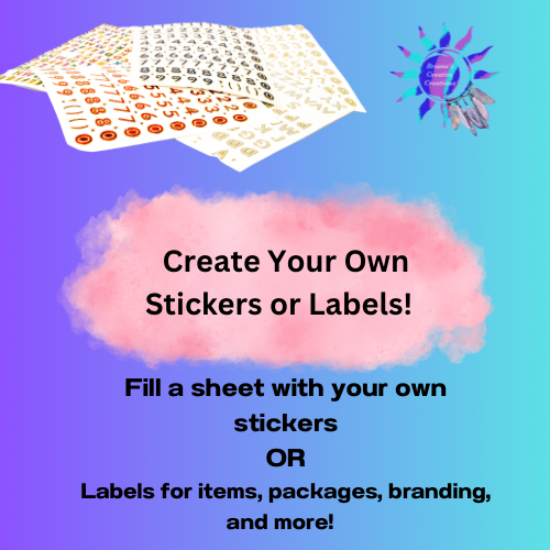 Custom Sheet of 50 Stickers