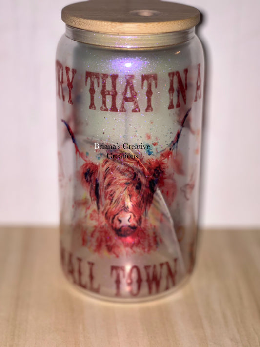 16oz Small Town Glass