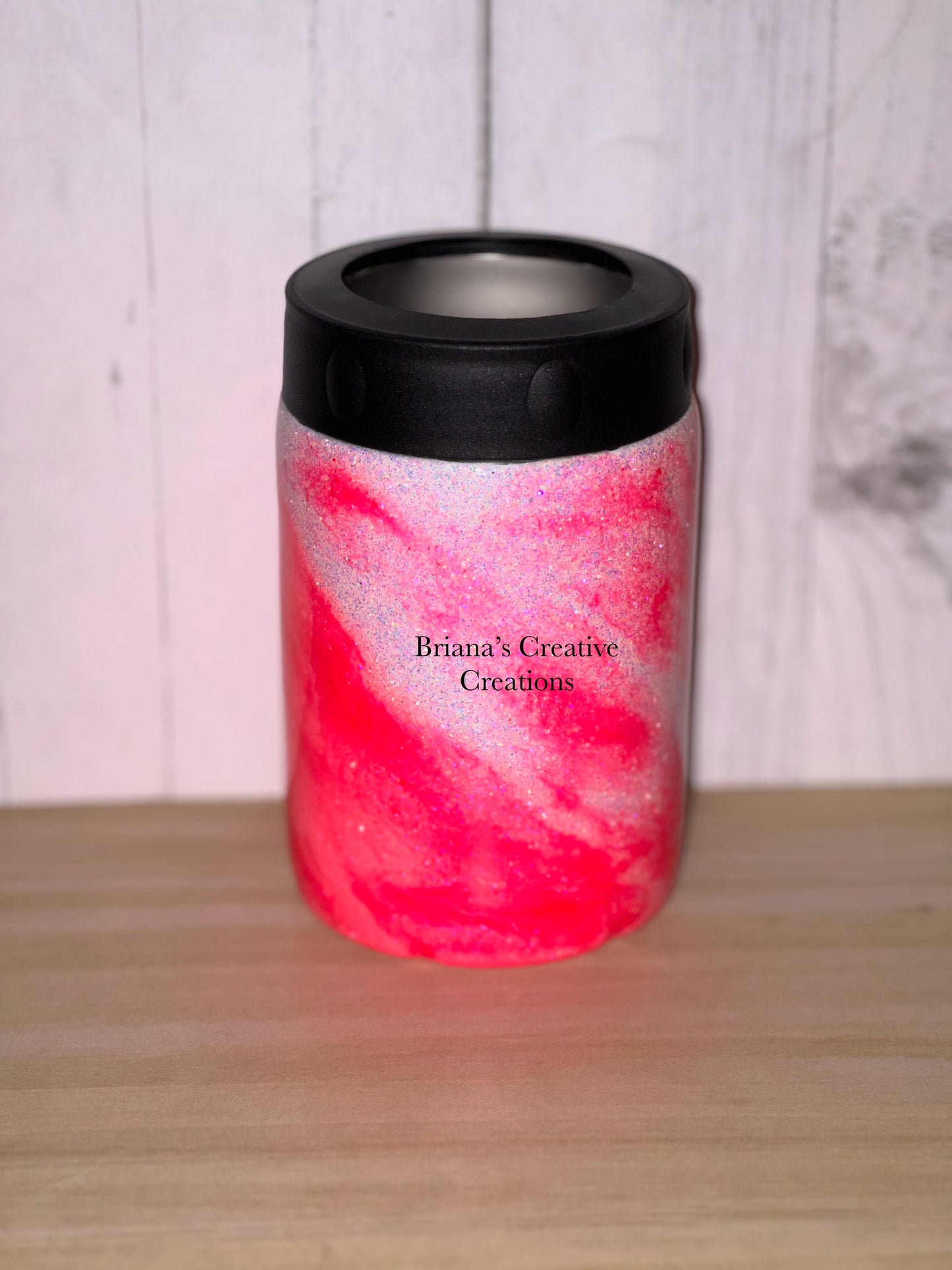 Pink Milkyway Epoxy Can/Bottle Holder