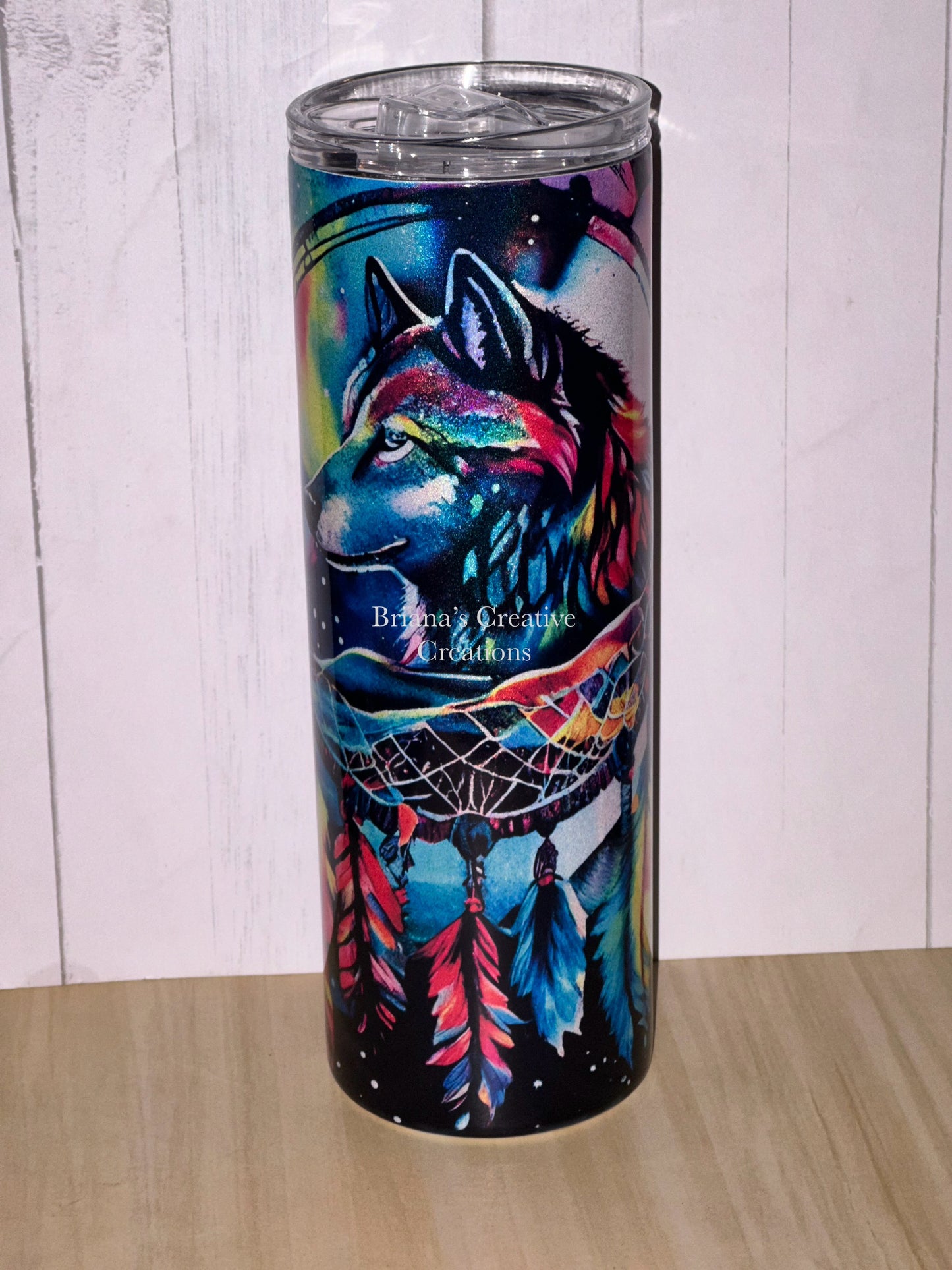 20oz Wolf Dreamcatcher Tumbler