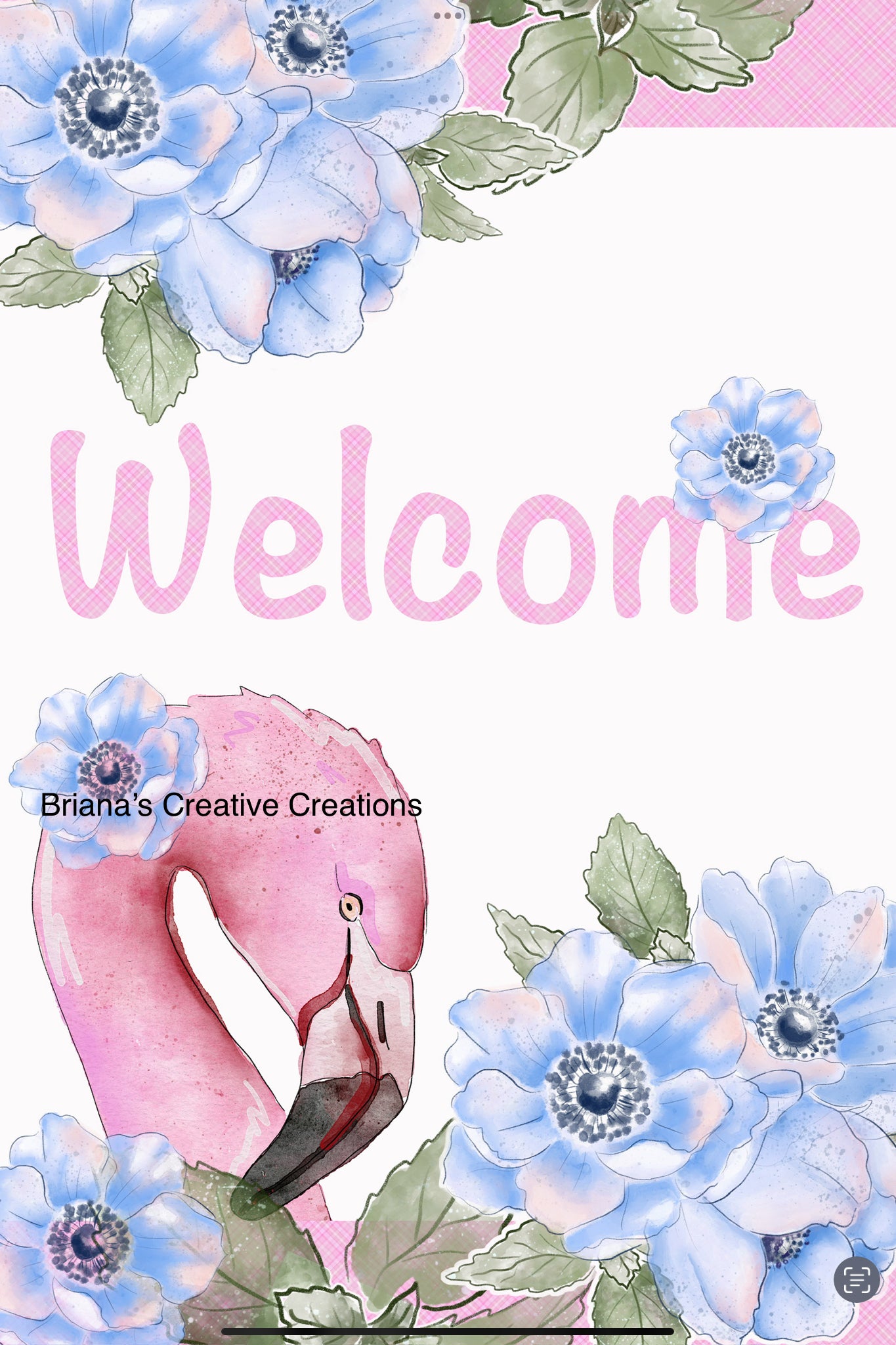 Flamingo Welcome Garden Flag