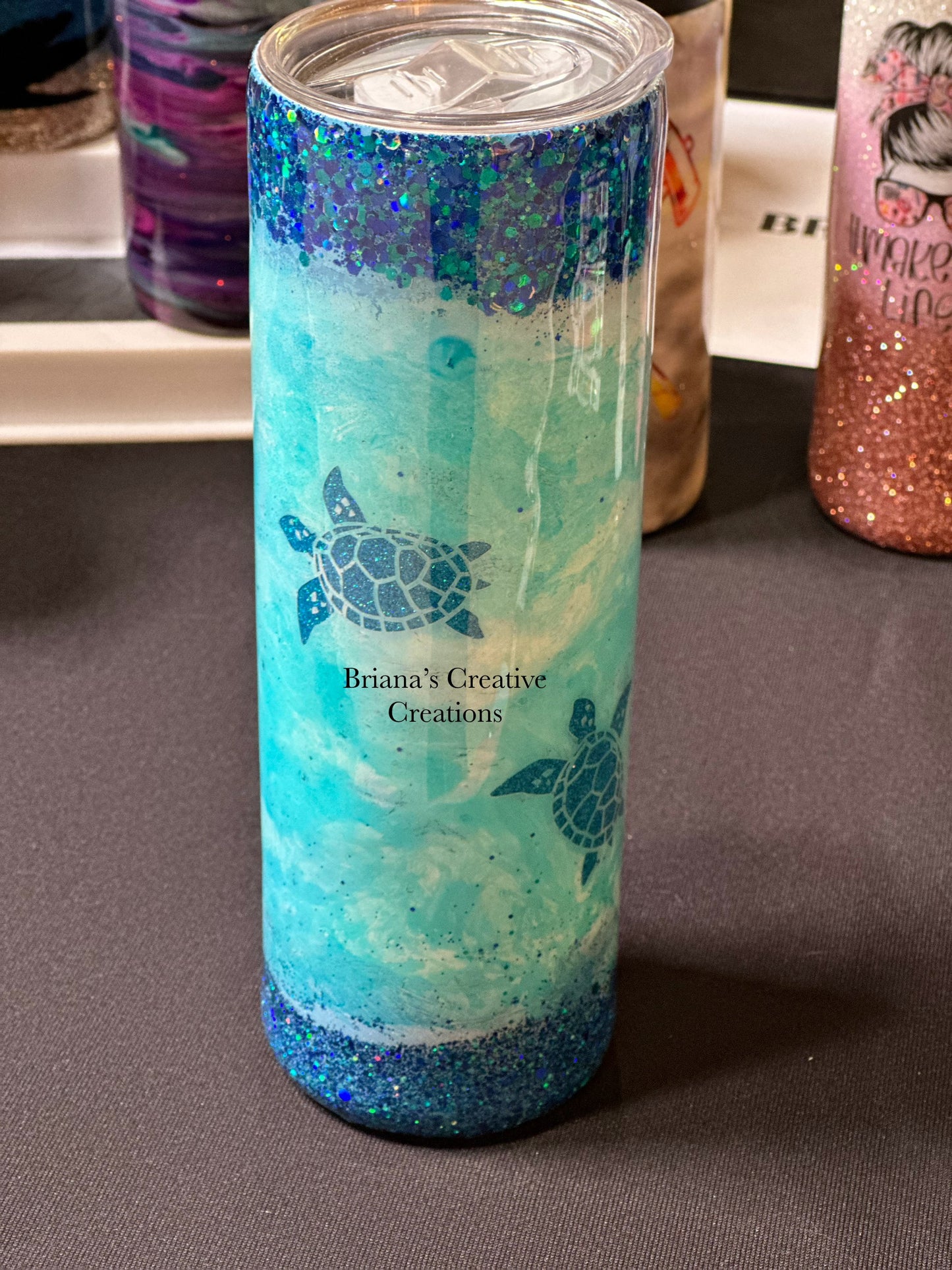 Under the Sea Turtle 30oz Epoxy Tumbler