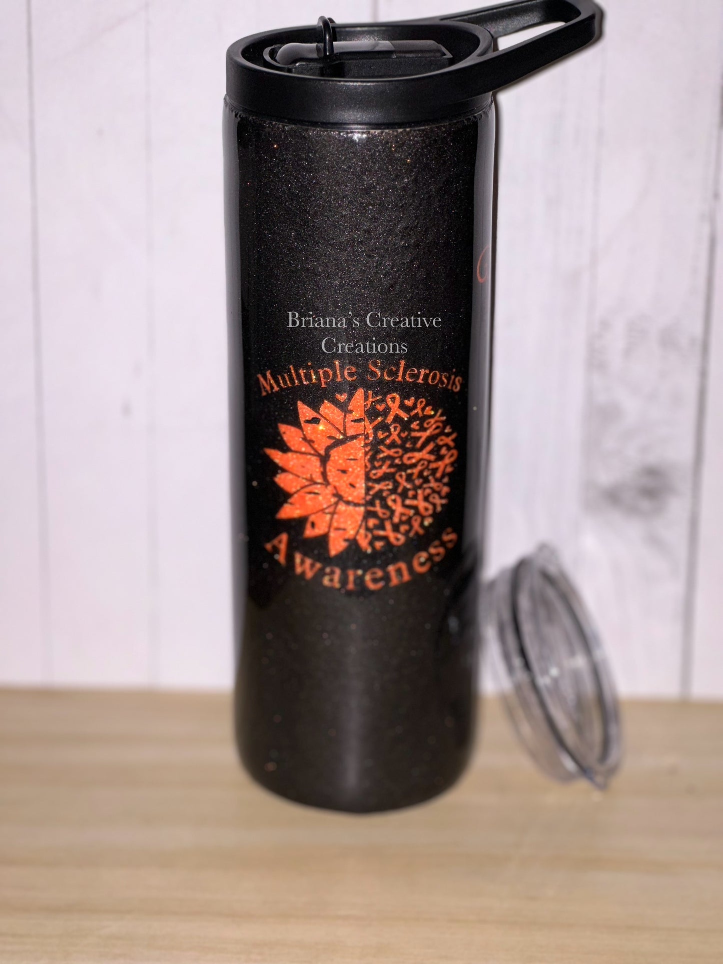 Multiple Sclerosis 20oz Glitter Epoxy Tumbler