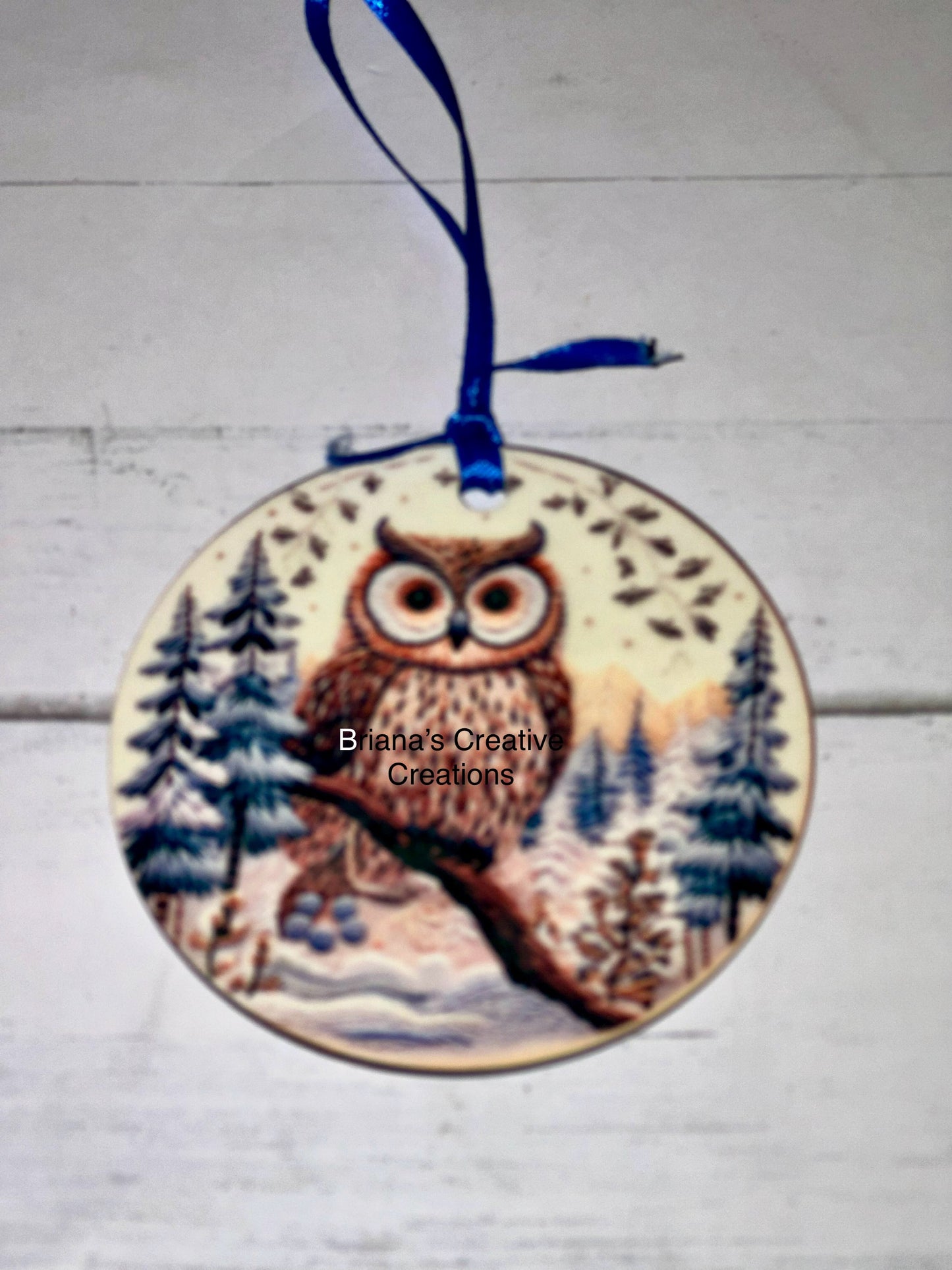 Owl Ornament Disk