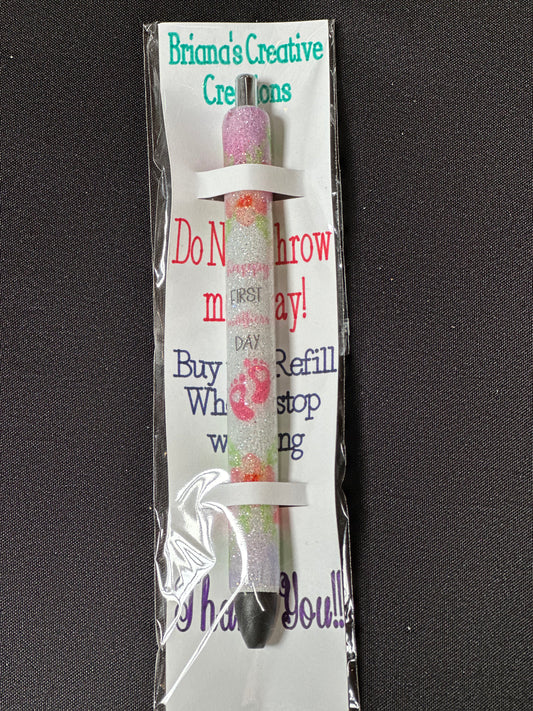 Happy First Mother’s Day Glitter Epoxy Pen