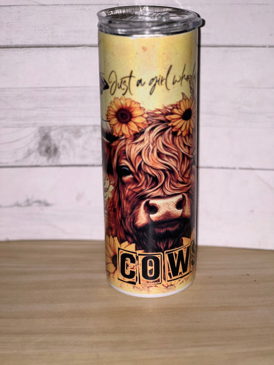 Highland Cow 20oz Tumbler