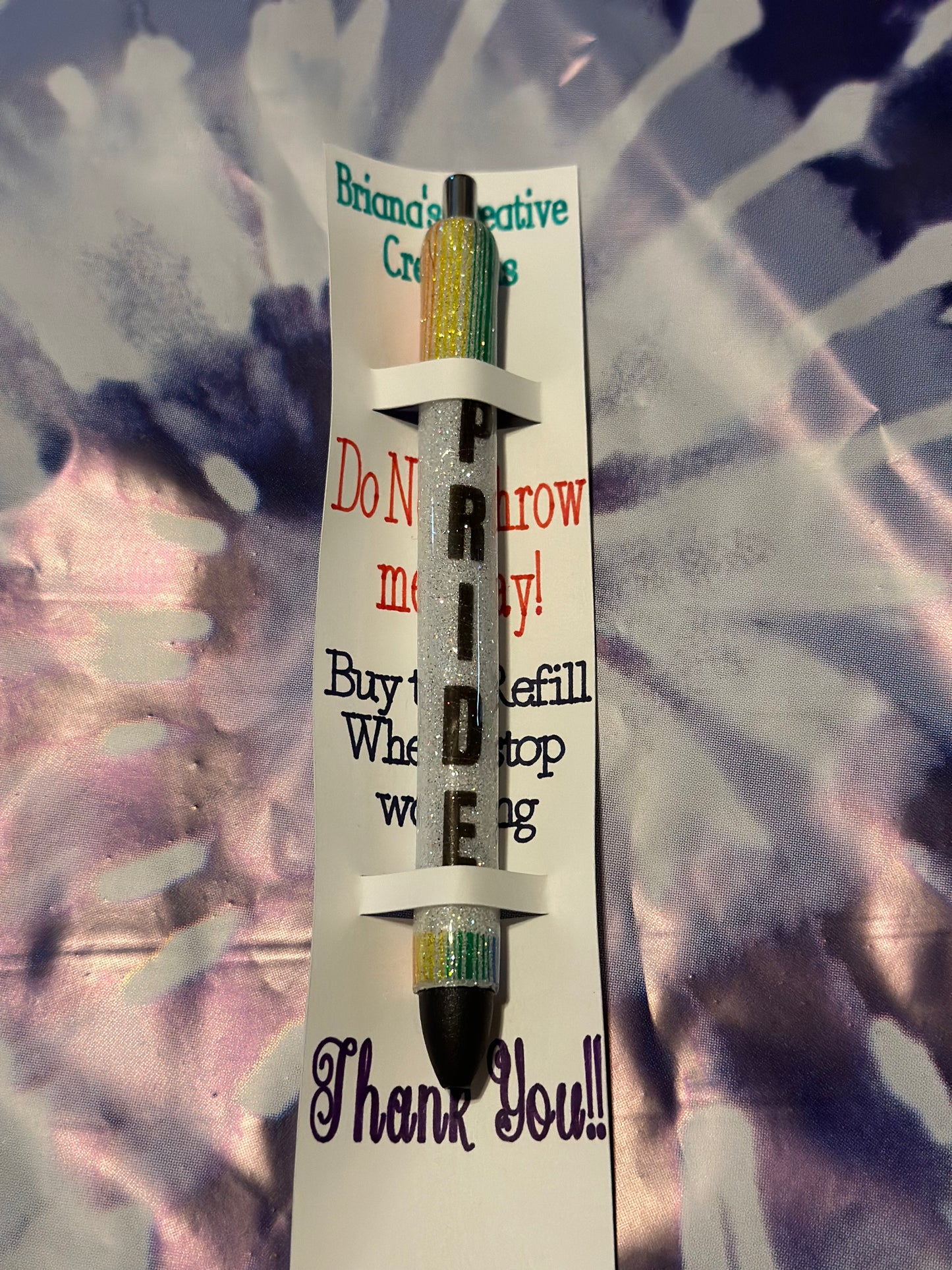 Pride Glitter Epoxy Pen