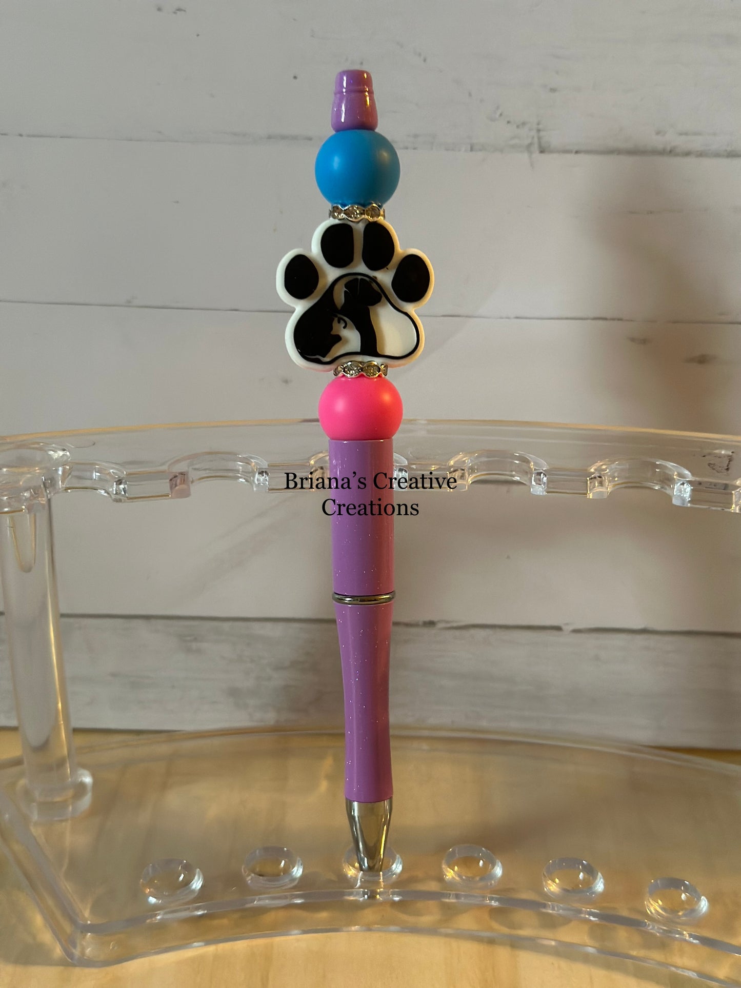 Paw Print Bead Pen