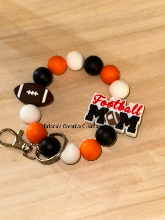 Football Mom Bead Wristlet