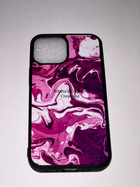 Purple Marble iPhone Case