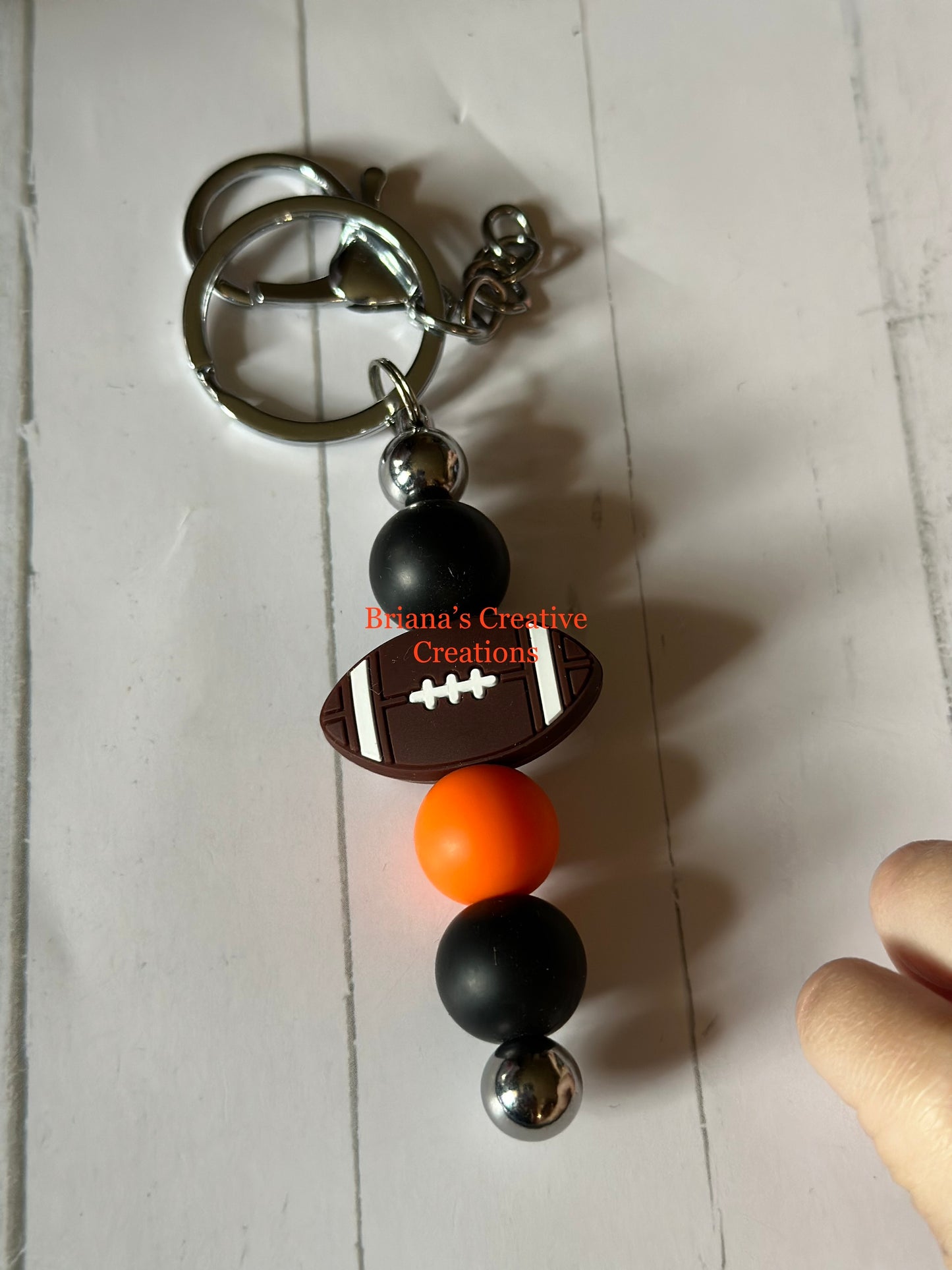 Football Bead Keychain Bar