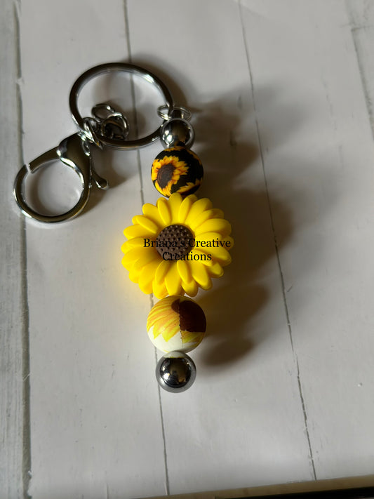 Sunflower Bead Keychain Bar